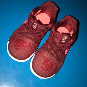 Red and Moroon nikes size 9c for kids